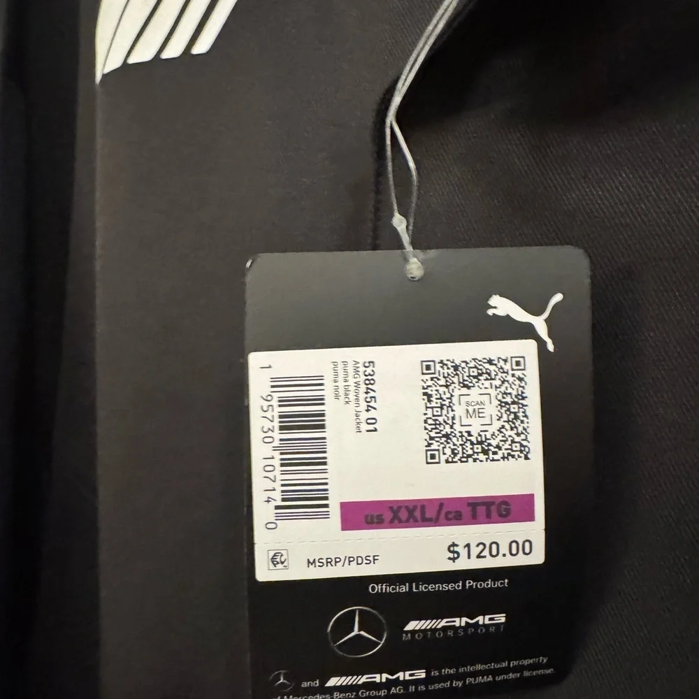 PUMA x AMG Mercedes Motorsport Jacket XXL β Black/Pink/Green/Blue β NWT - Picture 4 of 8